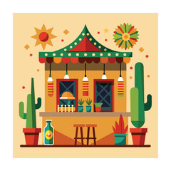 A Delicious Mexican Food Vector Illustration