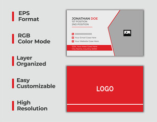 Double sided business card, modern personal car, corporate office card, minimal name card, creative business card, layout, set