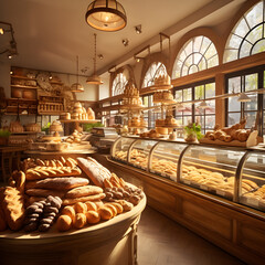 The Charmed Ambiance of a Traditional Bakery: An Inside View of Bakers and Freshly-Baked Pastries