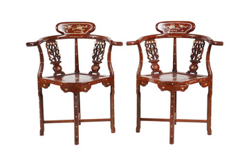 antique chair isolated on white