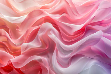 Fototapeta premium Pink gradient, organic and flowing forms, multi-layered, nostalgic charm