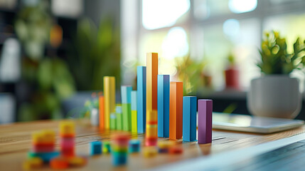 Vivid screen displaying colorful histograms, charts, statistics, reports, graphs, and numerous data points, enhancing the professional and clear presentation of statistical information.

