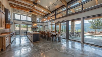 Fototapeta premium Interior Design Firm: Specializing in creating stylish and functional interiors for homes and businesses, offering professional design services for every space. 