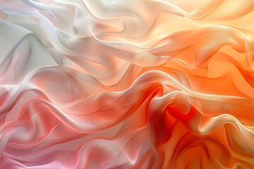 Fototapeta premium Graceful Pink Waves: A Dance of Silk and Light in Serene Fluidity