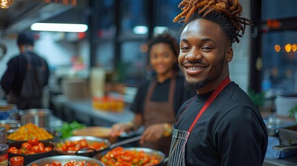 Students, faces filled with concentration and joy, participate in non-conventional cooking classes