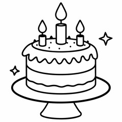 illustration of a birthday cake