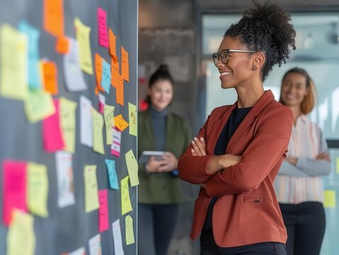 Leadership innovation strategy, visionary goals, corporate planning session