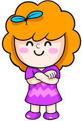 Illustration of Cartoon happy teacher Dream Career and Inspiration for toddler