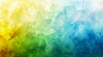 Obraz premium Geometrical shades, soft gradient background, blue, green and yellow