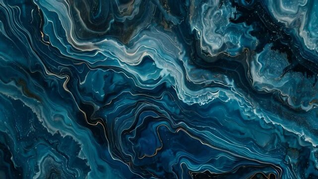 Blue and black marbles blending seamlessly in a textured background, Layers of midnight and cobalt merging effortlessly