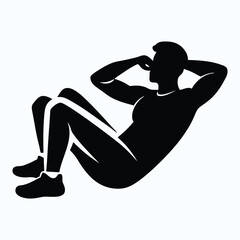 sit ups silhouette vector, silhouette, vector, design, sit ups vector, sit ups illustration, sit ups design, sit ups art, sit ups graphic, sit ups clipart, sit ups icon, exercise, fitness, workout, st