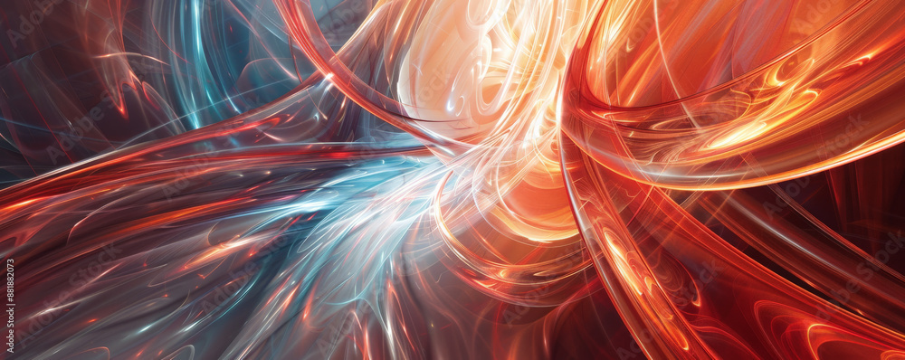 Poster an abstract energetic background showcasing swirling vortexes of light and dynamic patterns, creatin