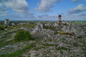 Ruins of Olsztyn Castle near Czestochowa, Cracow-Czestochowa Upland