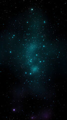 
Digital dark green glitter starry sky abstract graphic poster mobile phone background
