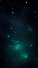 
Digital dark green glitter starry sky abstract graphic poster mobile phone background
