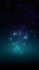 Obraz premium Digital dark green glitter starry sky abstract graphic poster mobile phone background 
