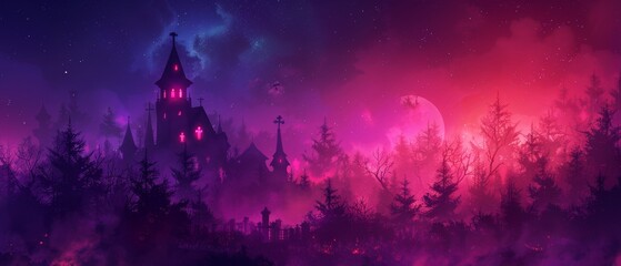 Naklejka premium Halloween background