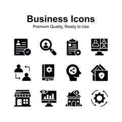 Premium quality business icons, easy to use and download