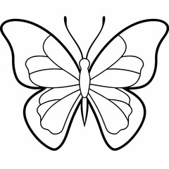 Butterfly Icon Vector Illustration - Exquisite Butterfly Art Design