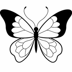 Butterfly Icon Vector Illustration - Exquisite Butterfly Art Design