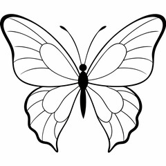 Butterfly Icon Vector Illustration - Exquisite Butterfly Art Design
