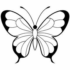 Butterfly Icon Vector Illustration - Exquisite Butterfly Art Design