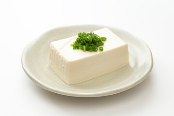 白背景に木綿豆腐