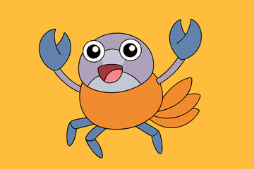 Dancing Crab Plover Bird Icon Vector Illustration On White Background