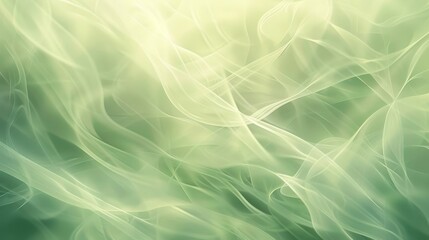Obraz premium Sage and pear green hues with shamrock accents and gradient patterns wallpaper