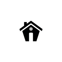 Minimalist House Icon. Home Vector Illustration