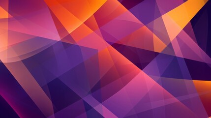 Obraz premium overlapping vector shapes, purple and orange, abstract, clear edge definition, balanced asymmetry