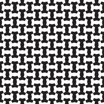 An abstract and stylish black and white geometric pattern of dog treats with trendy and modern design aesthetic