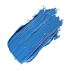 Fototapeta premium Dense strokes of acrylic or oil paint in bright blue shades, dynamic texture. Ideal for creative projects, artistic prints and inspiration in modern design. transparent or white background