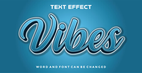 Vibes editable text effect