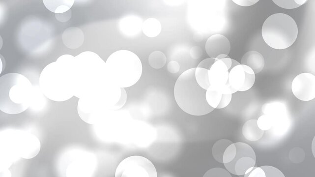 Silver particle and glitter gradient movement background with abstract flying silver particle decoration with soft movement, suitable for advertising promotion, color education and visual arts