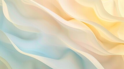 Obraz premium Harmonious gradient waves in pastel colors creating a serene backdrop