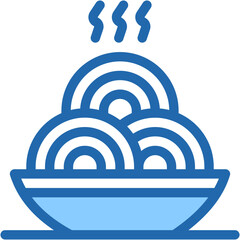 Vector Icon Spaghetti, Italian Food, Fast Food, Restaurant, Pasta