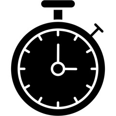 Vector Icon Stopwatch, Timer, Wait, Time And Date, Chromo