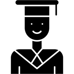 Vector Icon Student, Education, Graduate, University, Degree