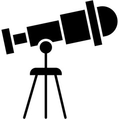 Vector Icon Telescope, Optical, Astronomy, View, Tools And Utensils