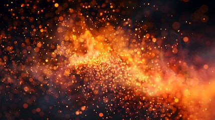 Closeup of burning flames, fire background banner long, isolated on black background