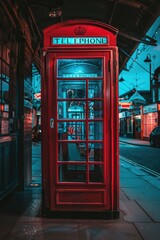 Obraz premium Red Telephone Booth