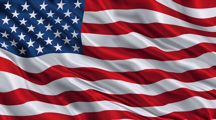 Obraz premium USA flag close up. US of America national holiday celebrate background. USA flag background.