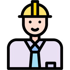 Vector Icon Engineer, Engineering, Man, Avatar, Civil Engineering