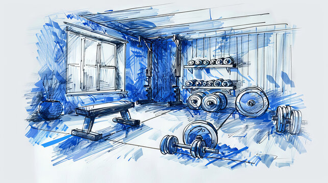 The home gym is the perfect place to get in shape and stay healthy.