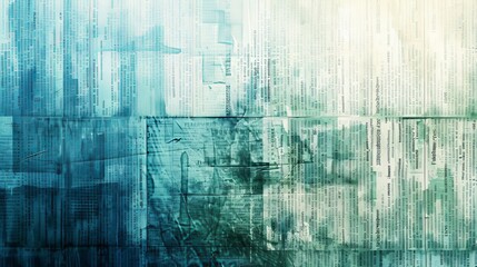 Abstract Newsprint Texture for Background - Vintage Newspaper Information Header Design