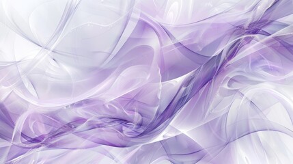 Obraz premium Soothing abstract wallpaper with glass-like patterns in lavender and white glowing points blurred shapes and hidden cross motifs representing resurrection