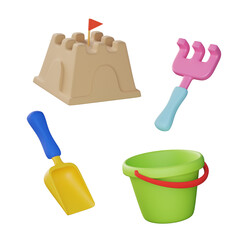 sand castles and sand play equipments