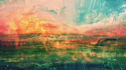 Abstract Swirls of Color