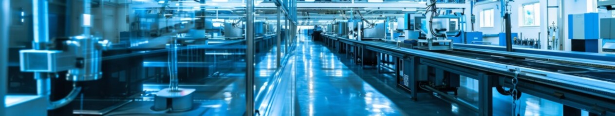 Modern Eco-Factory with Green Manufacturing Practices, Highlighting Sustainable Development and Continuous Improvement Strategies.